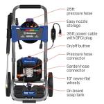 Westinghouse WPX3400e Electric Pressure Washer, 3400 Max PSI and 2.0 Max GPM, Brushless Motor, Onboard Soap Tank, Spray Gun and Wand, 5 Nozzle Set, for Cars/Fences/Driveways/Homes/Patios/Furniture