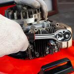 Yougfin 120 Piece Tool Set General Household Hand Kit with Plastic Toolbox Storage Case Red & Black