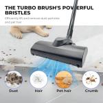 Turbo Brush Head Vacuum Brush Attachment for Shop Vac using 1-1/4'' & 2-1/4'' Acessories, Compatible Shark Rototor NV500 NV501 HV371 Miele Classic C1- Removal Pet Hair for Low Carpet & Area Rugs