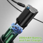 Cordless Drill Set,12V Power Drill Driver 3/8" Keyless Chuck with 42 Acessories, Built-in LED Light, 25+1 Position, Electric Drill for Home DIY Projects (Green)