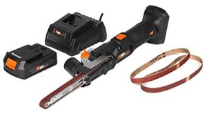 WEN Cordless Detail File Sander, Variable Speed with 20V Max 2.0 Ah Lithium-Ion Battery and Charger (20437)