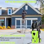 5000PSI Electric Pressure Washer - 2025 New Electric Power Washer with Upgraded 33ft Pressure Washer Hose Reel, Foam Cannon, 4 Nozzle Set, Power Washer for House/Patios/Car/Fence, Green