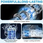 Cordless Pressure Washer, 990 PSI Portable Battery Power Washer with 6-in-1 Nozzle, 3.0Ah Battery, Electric Car Pressure Washer Handheld for Car Floor Fence Wall Cleaning