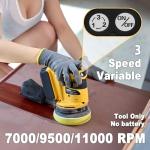 KUWZTY Random Orbit Sander for DEWALT 20v Battery, 5-Inch Variable Speed Orbital Hand Sander with Dust Collector for Sanding and Polishing (Tool Only,No Battery)
