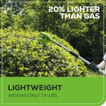 Greenworks 40V Cordless 20" Hedge Trimmer Bundle