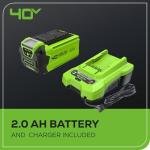 Greenworks 40V Cordless 20" Hedge Trimmer Bundle