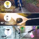 RunInMist Electric Pressure Washer, 1800PSI 1.6GPM Portable Power Washer with 20FT Hose & 35FT Power Cord, Two Nozzles, 0.4L Soap Bottle for Car Driveways Patio Garden