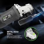 GALAX PRO Electric Angle Grinder,Equipped with 4.0 Amps Motor with 750W Max Output Power,4-1/2 inch Corded Angle Grinder 12000RPM with Cutting & Grinding Wheels,Flap Disc and Auxiliary Handle