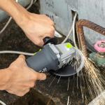 GALAX PRO Electric Angle Grinder,Equipped with 4.0 Amps Motor with 750W Max Output Power,4-1/2 inch Corded Angle Grinder 12000RPM with Cutting & Grinding Wheels,Flap Disc and Auxiliary Handle