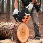 VEVOR 20inch 62CC Gas Powered Chainsaw, 3.8 HP 2 Stroke Engine Gas Power Chainsaws with Non-Slip Handle, Gas Chainsaws with Dual Fuel Tanks, For Wood Cutting, Tree Trimming, and Land Clearing