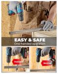 Dong Cheng 20V Brushless Heavy-duty Impact Drill, 443 in-lbs, 27000 IPM, 1/2" Keyless Metal Chuck, 20+1+1 Clutch, Cordless Hammer Drill with 2 Battery Kit for Drilling Brick Wall, Metal, Wood