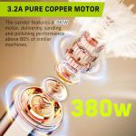 NARBELL 3.0AMP Orbital Sander with Sandpapers Kit