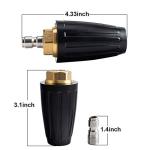 AURORA CAR Pressure Washer Tips Turbo Nozzle Pressure Washer 4000 PSI Max Rotating Pressure Washer Nozzle with 1/4'' Quick Connect for Cleaning Brick, Concrete, and Vinyl Surfaces，4.0 GPM 4.0 Orifice