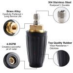 AURORA CAR Pressure Washer Tips Turbo Nozzle Pressure Washer 4000 PSI Max Rotating Pressure Washer Nozzle with 1/4'' Quick Connect for Cleaning Brick, Concrete, and Vinyl Surfaces，4.0 GPM 4.0 Orifice