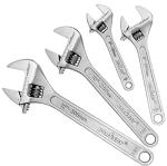 HORUSDY 4-Piece Adjustable Wrench Set, CR-V Steel, Adjustable Wrenches Set(6-inch, 8-inch, 10-inch, 12-inch)