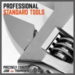 HORUSDY 4-Piece Adjustable Wrench Set, CR-V Steel, Adjustable Wrenches Set(6-inch, 8-inch, 10-inch, 12-inch)