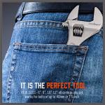 HORUSDY 4-Piece Adjustable Wrench Set, CR-V Steel, Adjustable Wrenches Set(6-inch, 8-inch, 10-inch, 12-inch)