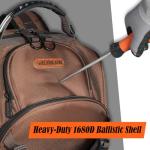 WELKINLAND-70Pockets HVAC Backpack, Heavy-Duty Electrician Tool Backpack, Hard Bottom Tool Bag Backpacks For Men, Waterproof Tool Backpacks Man Construction