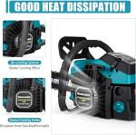 58CC Gas Chainsaw 20 Inch Chain Saw with 2-Cycle Engine,Petrol Handheld Quick Start Technology Gas Powered Chainsaw For Forest, Garden and Farm Tree & Wood Cutting