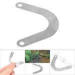 Garosa 5 Pcs Valve Plate Metal U Shape Valve Plate Air Compressor Valve Plate Accessory 59mm Wide Head Valve Plate Power Tool Parts Accessories