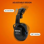 Aolamegs Hearing Protection Noise Cancelling Ear Muffs for Hard Hat Accessories SNR 30dB NRR 25dB Ear Protection Earmuff Mount For Slotted Helmets Construction Adult