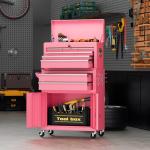 Omelaza 8-Drawer Heavy-Duty Tool Chest with Lock, Mobile Tool Cabinet Cart on Wheels, High-Capacity Mechanic Tool Storage Organizer for Garage Workshop​