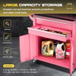 Omelaza 8-Drawer Heavy-Duty Tool Chest with Lock, Mobile Tool Cabinet Cart on Wheels, High-Capacity Mechanic Tool Storage Organizer for Garage Workshop​