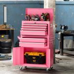 Omelaza 8-Drawer Heavy-Duty Tool Chest with Lock, Mobile Tool Cabinet Cart on Wheels, High-Capacity Mechanic Tool Storage Organizer for Garage Workshop​