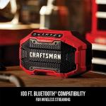 CRAFTSMAN V20 Wireless Portable Bluetooth Speaker, Tool Only (CMCR001B), Red
