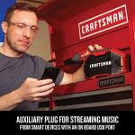 CRAFTSMAN V20 Wireless Portable Bluetooth Speaker, Tool Only (CMCR001B), Red