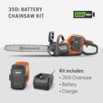 Husqvarna Power Axe 350i Cordless Electric Chainsaw, 18 Inch Chainsaw with Brushless Motor and Quiet Superior Cutting Power, 40V Lithium-Ion 7.5 Ah Battery and Charger Included. 970601202