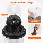 Secura Coffee Grinder Electric, Spice Grinder, Dual Glass Bowls for Wet & Dry Grinding