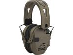 Walker's Razor Tacti-Grip Earmuffs- Mega Flat Dark Earth, High Performance Silicone Composite Slip Free Headband- Natural Sound Clarity Full Dynamic Range 23NRR