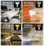 Electric Pressure Washer, 26 FT Hose Pressure Cleaner 2030 PSI with 4 Nozzles Tips,Surface Cleaning with Upgraded Swivel Joint for Car,Fences,Patios,Daily Needed Mint Green