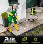 Electric Pressure Washer, 26 FT Hose Pressure Cleaner 2030 PSI with 4 Nozzles Tips,Surface Cleaning with Upgraded Swivel Joint for Car,Fences,Patios,Daily Needed Mint Green