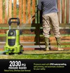 Electric Pressure Washer, 26 FT Hose Pressure Cleaner 2030 PSI with 4 Nozzles Tips,Surface Cleaning with Upgraded Swivel Joint for Car,Fences,Patios,Daily Needed Mint Green