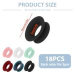 18 Pcs Earplugs Mute Style Pack Quiet Ultra-Comfy Reusable Ear Plugs Accessories for Extra 5 dB Noise Reduction Engage Experience Earplugs for Focus Travel Journey Home Office Library