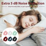 18 Pcs Earplugs Mute Style Pack Quiet Ultra-Comfy Reusable Ear Plugs Accessories for Extra 5 dB Noise Reduction Engage Experience Earplugs for Focus Travel Journey Home Office Library