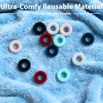 18 Pcs Earplugs Mute Style Pack Quiet Ultra-Comfy Reusable Ear Plugs Accessories for Extra 5 dB Noise Reduction Engage Experience Earplugs for Focus Travel Journey Home Office Library