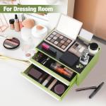 WORKPRO 12.5" Mini Tool Box with 2 Drawers & 1 Open Top Storage, Small Metal Tool Chest with PVC Liners & PP Feet Pads, Cold Rolled Steel Toolbox with Drawer Liners & Magnetic Tabs