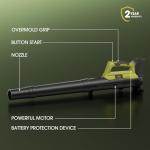 Leaf Blower for Dewalt 20V Battery, 450CFM Electric with 130MPH,Copper Motor, Cordless Handheld for Lawn Care, Yard (Battery Not Included) (Brushed Leaf Blower 20V Green)