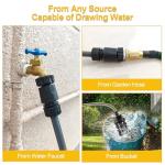 Cordless Pressure Washer with Faucet & Garden Hose Connector, 2 X 5.0AH Batteries, 2000PSI MAX Portable Pressure Washer with Brushless Motor, 4 Speed Adjustment LCD Touch Screen, 6-in-1 Nozzle