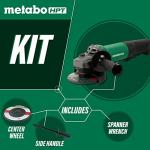 Metabo HPT Angle Grinder, 4.5-Inch, 10.5 Amp, Paddle Switch | G12SE3