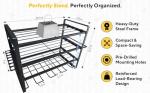 NINE FORTY Power Tool Organizer Rack, 4 Layer, Heavy Duty Steel, Wall Mounted, Power Tool, Screwdriver, Tool Rack.