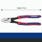 WORKPRO 8" Linesman Screw Extractor Pliers(Combination Pliers) with Unique Non-slip Jaws, Stripped Screw Remover Tool, Lineman Plier for Quickly Removal of Damaged or Rusted Fasteners