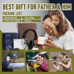 MAIRDI Electronic Hearing Protection for Shooters, Hunting Earmuffs with 23dB NRR, Tactical Noise Reduction & 4X Sound Amplification, Foldable Shooting Headphones with Dual Microphone