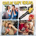 Leaf Blower Cordless (Upgraded) - 630CFM/160MPH, 21V Powerful Electric Cordless Leaf Blower with 2 x 4.0Ah Batteries and Charger, Battery Powered Leaf Blowers for Lawn Care, Patio, Yard, Dust, Snow