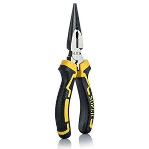 6 inch Long Needle Nose Pliers with Side Cutter|Designed for Bending Wire/Jewelry Making/Small Object Gripping/Working in Tight Areas