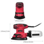 Detail Sander, 13,000 OPM Hand Electric Sander with 20PCS Sanderpapers, 220W Compact Power Sander Includes Dust Collector, for Woodworking Sanding, Polishing