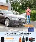 KimPump Cordless Pressure Washer Battery Operated, 500 PSI Cordless Power Washer with 6-in-1 Nozzle & Foam Cannon, Handheld Pressure Washer with Triple Water Source & 16FT Hose for Car, Home, Yard